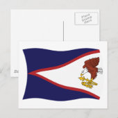 Amerikaans Samoa Vlag Postkaart (Voorkant / Achterkant)