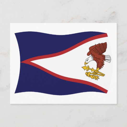 Amerikaans Samoa Vlag Postkaart (Voorkant)