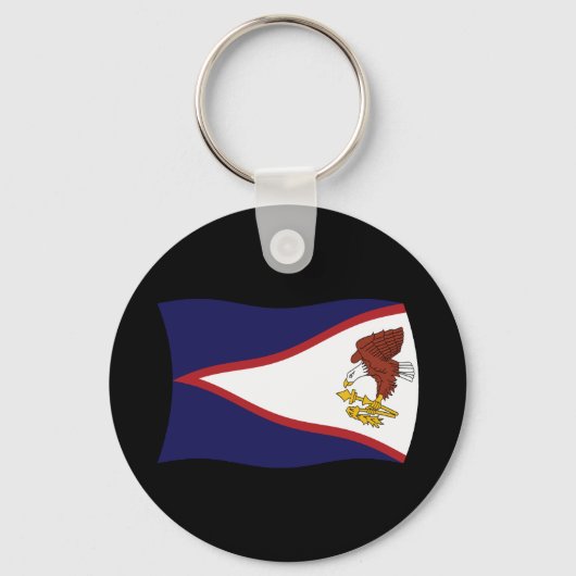 Amerikaans Samoa Vlag Sleutelhanger (Voorkant)
