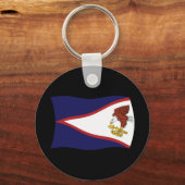 Amerikaans Samoa Vlag Sleutelhanger (Voorkant)