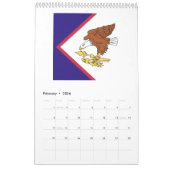 Amerikaans Samoa-vlagemblem Kalender (Feb 2026)
