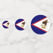 Amerikaans Samoaanse vlag Confetti (Achterkanten)