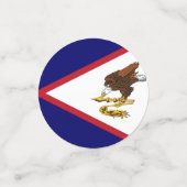Amerikaans Samoaanse vlag Confetti (Kleine voorkant)