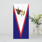 Amerikaans Samoaanse vlag Menu (Staand voorkant)
