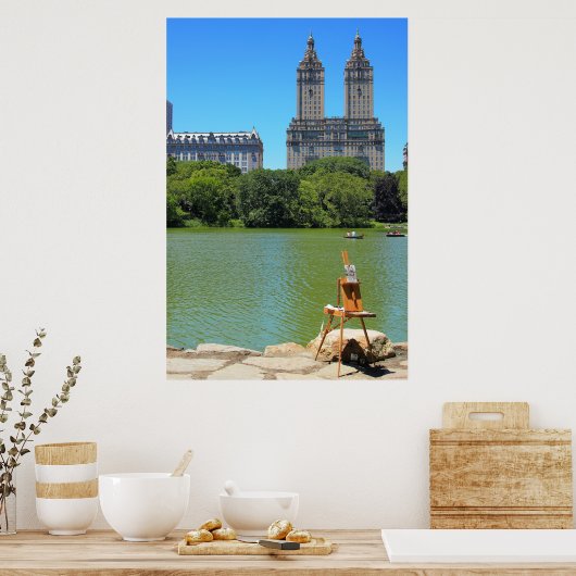 Amerikaans schilderij poster (Keuken)