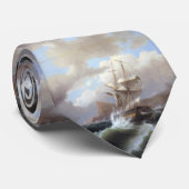 Amerikaans schip in nood 1841 stropdas (Opgerold)