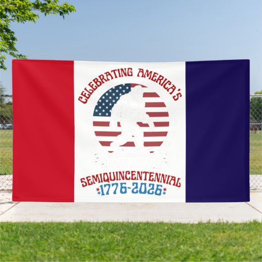 Amerikaans Semi-quincecentennial Wandelfiguur Embl Spandoek (Buitenkant)