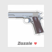 Amerikaans semiautomatisch pistol sticker (Vel)