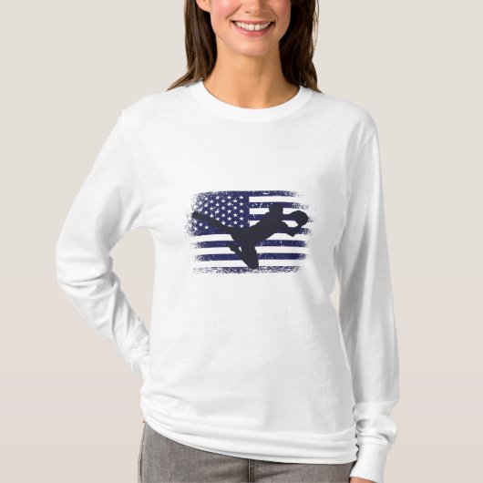 Amerikaans Shirt Amerikaanse vlag (Voorkant)
