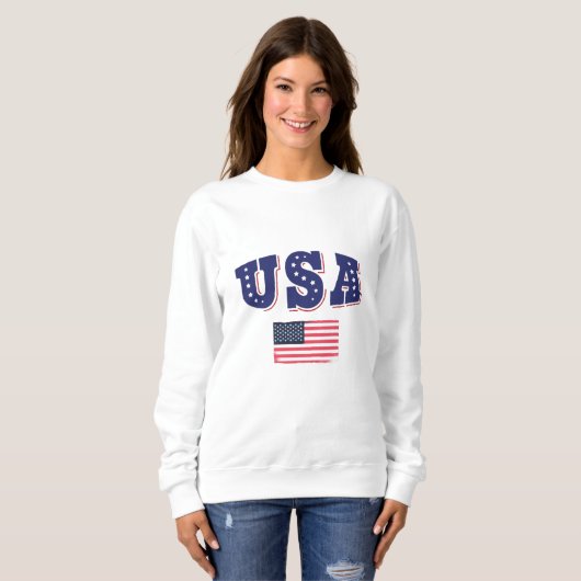 Amerikaans Shirt Amerikaanse vlag (Voorkant volledig)