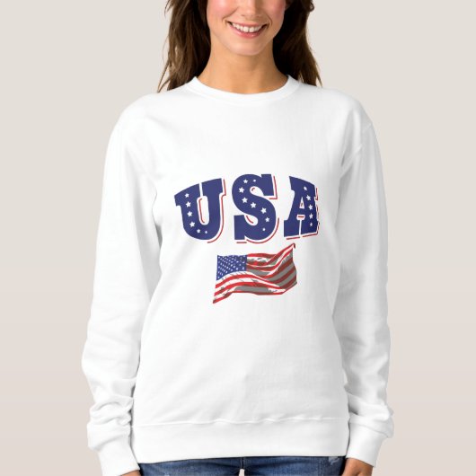Amerikaans Shirt Amerikaanse vlag (Voorkant)