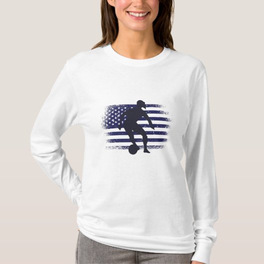 Amerikaans Shirt Amerikaanse vlag (Voorkant)