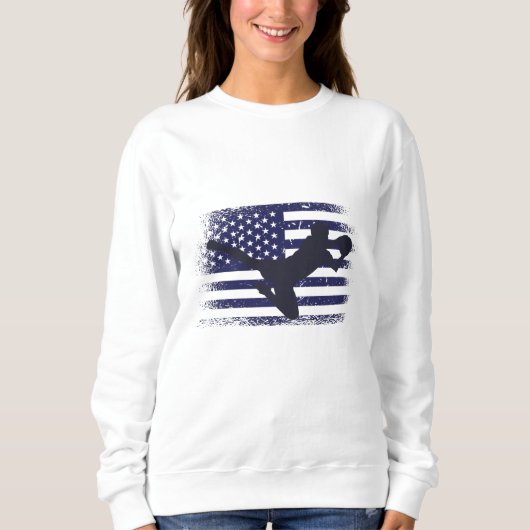 Amerikaans Shirt Amerikaanse vlag (Voorkant)