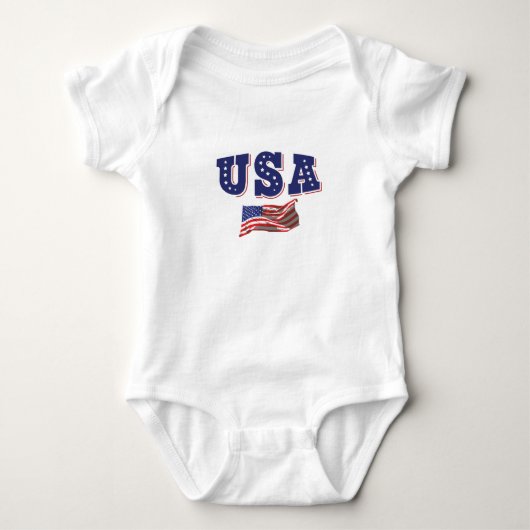 Amerikaans Shirt Amerikaanse vlag (Voorkant)