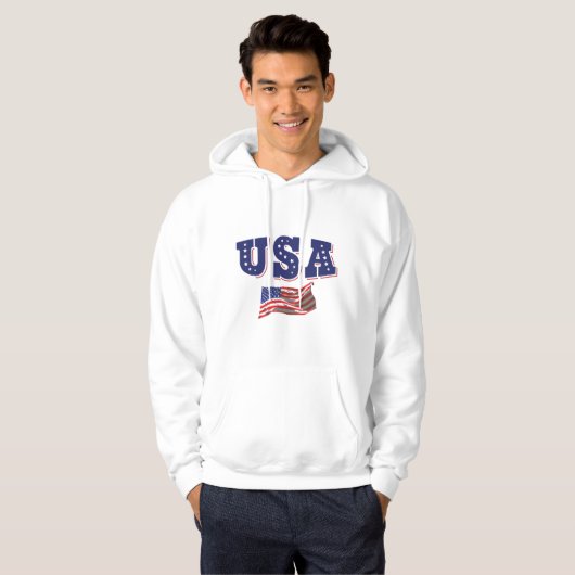 Amerikaans Shirt Amerikaanse vlag (Voorkant volledig)