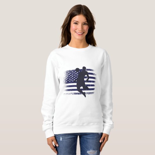 Amerikaans Shirt Amerikaanse vlag (Voorkant volledig)