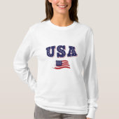 Amerikaans Shirt Amerikaanse vlag (Voorkant)