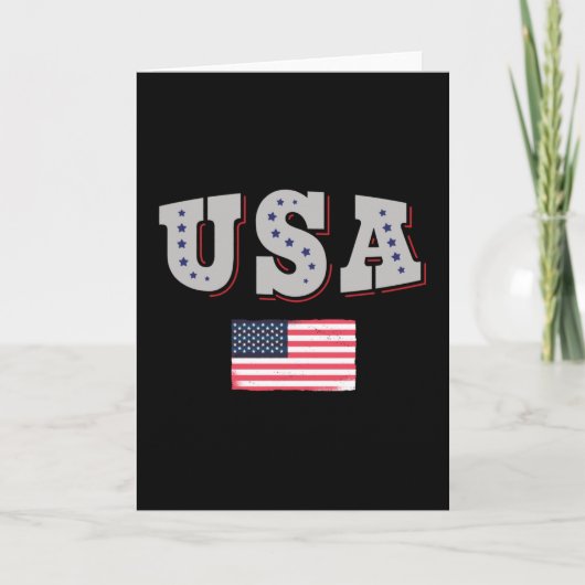 Amerikaans Shirt Amerikaanse vlag Kaart (Voorkant)