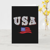 Amerikaans Shirt Amerikaanse vlag Kaart (Gele Bloem)