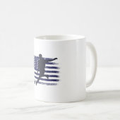 Amerikaans Shirt Amerikaanse vlag Koffiemok (Voorkant rechts)