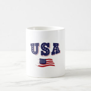 Amerikaans Shirt Amerikaanse vlag Koffiemok