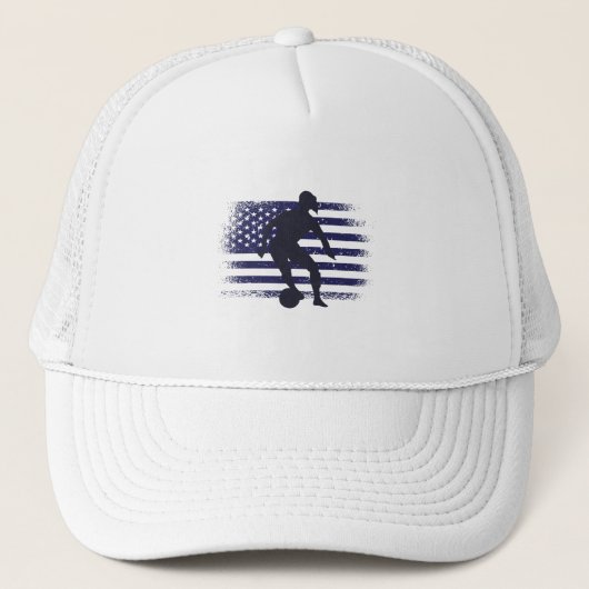 Amerikaans Shirt Amerikaanse vlag Trucker Pet (Voorkant)