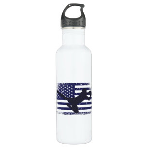 Amerikaans Shirt Amerikaanse vlag Waterfles