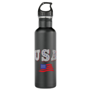 Amerikaans Shirt Amerikaanse vlag Waterfles