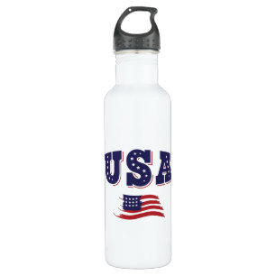 Amerikaans Shirt Amerikaanse vlag Waterfles