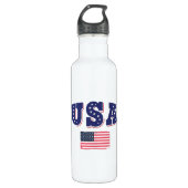 Amerikaans Shirt Amerikaanse vlag Waterfles (Voorkant)