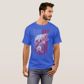 Amerikaans Shirt met de vlag van het Verenigd Koni (Voorkant volledig)