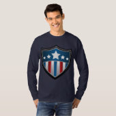 Amerikaans Shirt met lange Sleeves (Voorkant volledig)