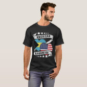 Amerikaans shirt van de Bahamaanse vlag (Voorkant volledig)