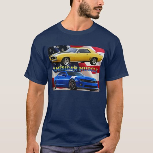 Amerikaans Shirt van de Camaro Flag (Voorkant)