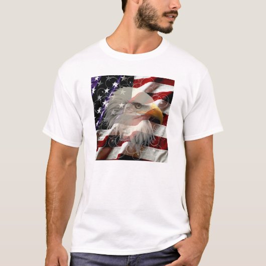 Amerikaans Shirt van de Eagle-vlag (Voorkant)
