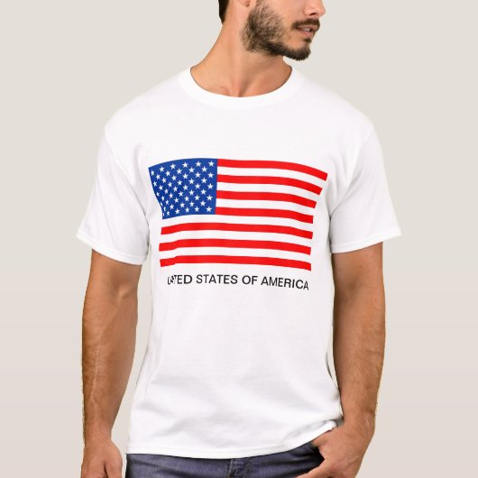 amerikaans shirt van de vlag van de verenigde stat (Voorkant)