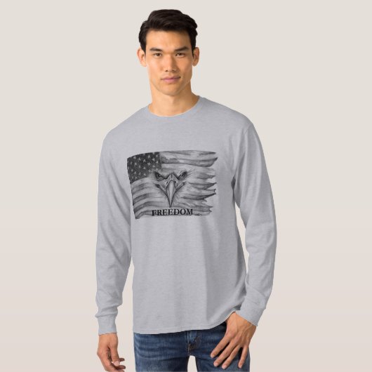 Amerikaans shirt van vrijheid (Voorkant volledig)
