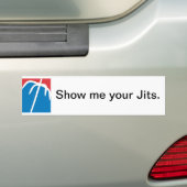 Amerikaans, Show me je Jits. Bumpersticker (Op auto)