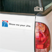 Amerikaans, Show me je Jits. Bumpersticker (Op Truck)