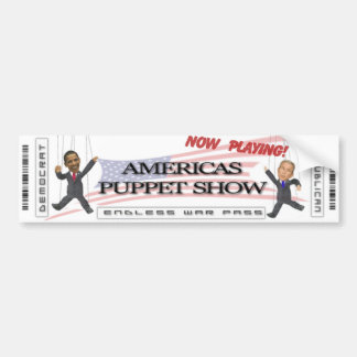 Amerikaans Show Puppet Bumpersticker