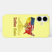 Amerikaans Siciliaans iPhone Smartphone-Hoesje Case-Mate iPhone Case (Achterkant (horizontaal))