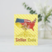 Amerikaans Siciliaans Roots Briefkaart (Staand voorkant)
