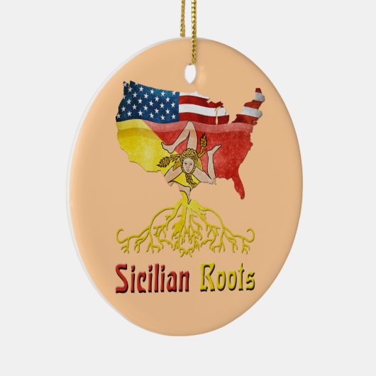 Amerikaans-Siciliaanse rotsversier Keramisch Ornament (Rechts)