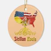 Amerikaans-Siciliaanse rotsversier Keramisch Ornament (Links)