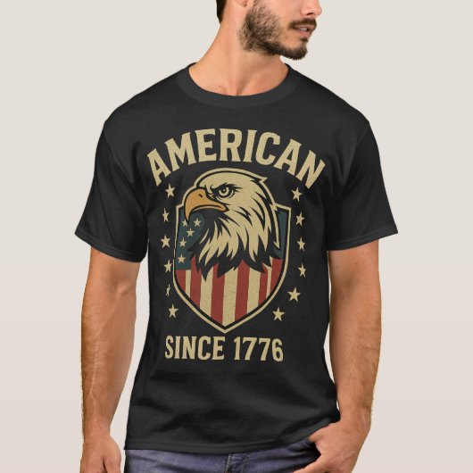 Amerikaans sinds 1776 t-shirt (Voorkant)