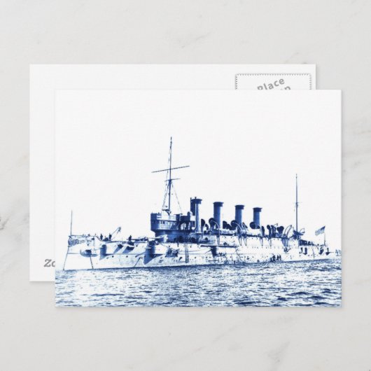  Amerikaans slagschip Briefkaart (Voorkant / Achterkant)