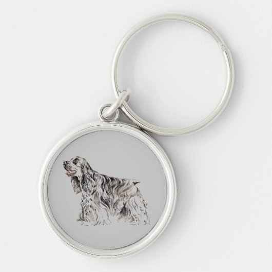 Amerikaans Sleutelhanger van Cocker Spaniel (Voorkant)
