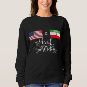 Amerikaans + Somaliland gemengd tot perfectie vlag Trui