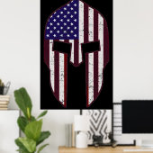 Amerikaans Spartan Poster (Thuiskantoor)