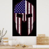 Amerikaans Spartan Poster (Keuken)